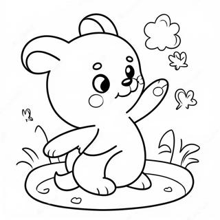 Page à colorier animaux mignons Nous t'aimons | Page de coloriage Nous t'aimons