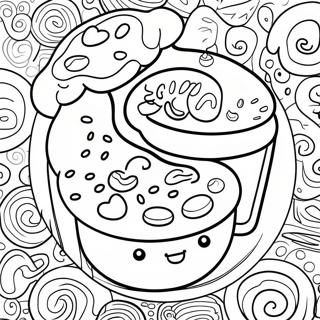 Page à colorier du logo Dunkin Donuts | Page de coloriage Dunkin Donuts
