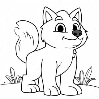 Page à colorier de Wolfoo | Page de coloriage Wolfoo