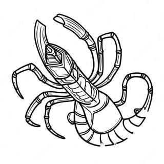 Page à colorier Scorpion | Page de coloriage Scorpion