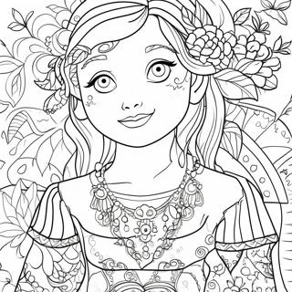 Page à colorier d'Ela | Page de coloriage Ela