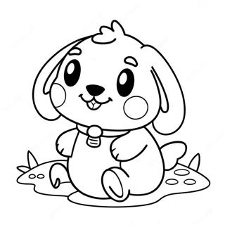Page à colorier de Pochacco | Page de coloriage Pochacco