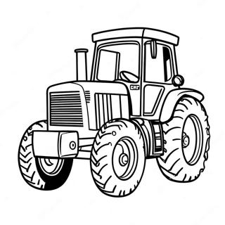 Page à colorier tracteur Case | Page de coloriage Tracteur Case
