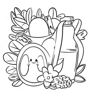 Page à colorier bien-être | Page de coloriage Bien-être