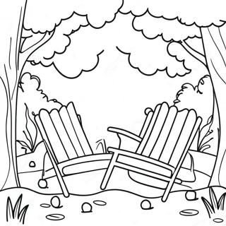 Page à colorier bien-être nature relaxante | Page de coloriage Bien-être