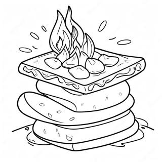 Page à colorier S'more | Page de coloriage Smore