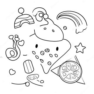 Page à colorier Formes Pop It colorées | Page de coloriage Pop It
