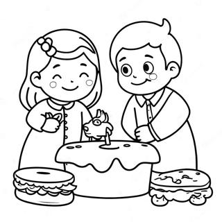 Partage de pages à colorier pour enfants | Page de coloriage Partage