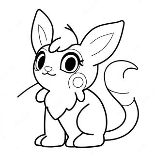 Page à colorier de Sylveon | Page de coloriage Sylveon