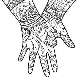 Mains Page à Colorier | Page de coloriage Mains