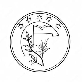 Drapeau de l'État du Tennessee Page à Colorier | Page de coloriage Tennessee