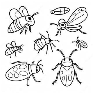 Insectes Page à Colorier | Page de coloriage Insectes