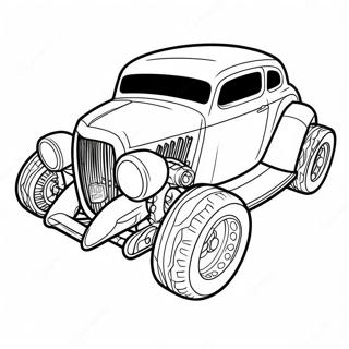Page à colorier Voiture Turbo Rapide | Page de coloriage Turbo