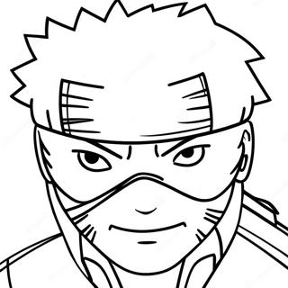 Page à colorier de Kakashi | Page de coloriage Kakashi