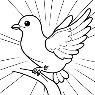 Page à colorier Colombe du Saint-Esprit | Page de coloriage Saint-Esprit
