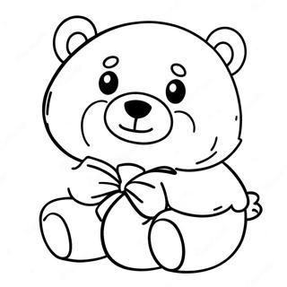 Page à colorier de Hey Bear | Page de coloriage Salut Ours
