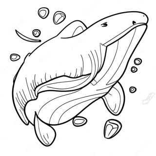 Page à colorier du méga-lodon féroce nageant | Page de coloriage Mégalodon