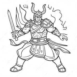 Page à colorier de l'arène de bataille d'Akedo | Page de coloriage Akedo