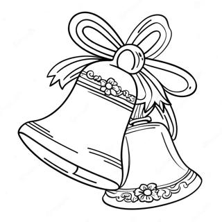 Page à colorier de cloche festive | Page de coloriage Cloche