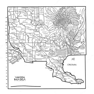 Page à colorier de la silhouette de l'État du Minnesota | Page de coloriage Minnesota