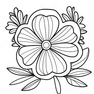 Page à colorier du trèfle 4-H | Page de coloriage Trèfle 4-H