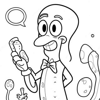 Page à colorier de Carlo | Page de coloriage Carl le Calmar