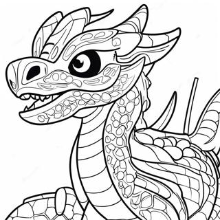 Page à colorier de dragon Ninjago | Page de coloriage Dragon Ninjago