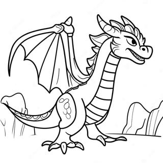 Page à colorier de la bataille de dragon Ninjago | Page de coloriage Dragon Ninjago