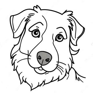 Page à colorier de berger australien | Page de coloriage Berger Australien