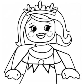 Page à colorier de la Princesse Lego | Page de coloriage Princesse Lego