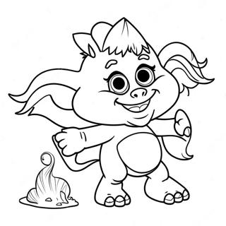 Page à colorier des Trolls Viva | Page de coloriage Viva Trolls