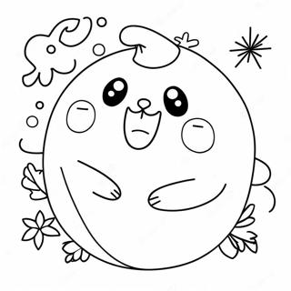 Page à colorier Squishmallow de Noël | Page de coloriage Squishmallow Noël