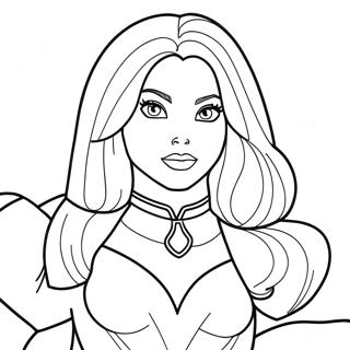 Page à colorier Starfire | Page de coloriage Starfire