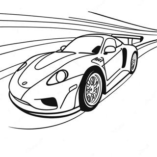 Page à colorier de circuit de course rapide | Page de coloriage Piste