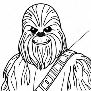 Page à colorier de Chewbacca | Page de coloriage Chewbacca