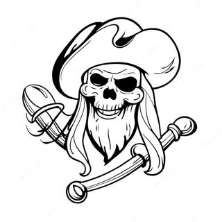 Page à colorier des flibustiers | Page de coloriage Boucanier