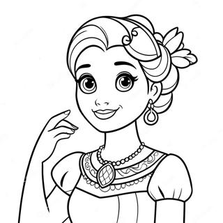 Page à colorier Elena d'Avalor | Page de coloriage Elena d'Avalor