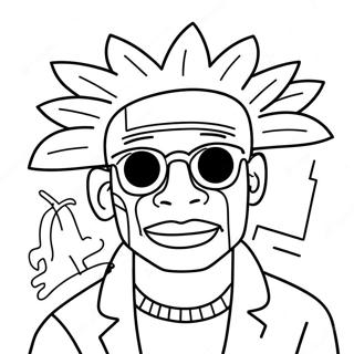 Page à colorier de Basquiat | Page de coloriage Basquiat