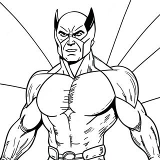 Page à colorier X-Men | Page de coloriage X-Men