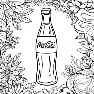 Page à colorier de bouteille de Coca Cola | Page de coloriage Coca Cola