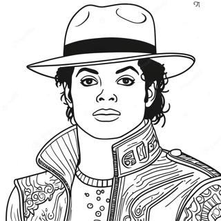 Page à colorier de Michael Jackson | Page de coloriage Michael Jackson