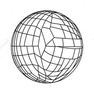 Page à colorier Boule à Facettes Étincelante | Page de coloriage Boule à facettes