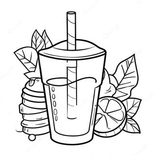 Page à colorier Boisson | Page de coloriage Boisson