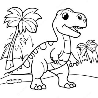 Page à colorier Dinosaure | Page de coloriage Dinosaure