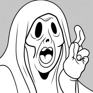 Page à colorier Cri Fantomatique | Page de coloriage Crier