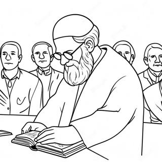 Page à Colorier du Service de Prière de Yom Kippour | Page de coloriage Yom Kippour