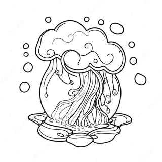 Page à colorier Élémentaire Eau | Page de coloriage Élémentaire