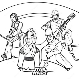 Page à colorier de Star Wars Rebels | Page de coloriage Star Wars Rebels