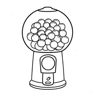 Page à colorier machine à billes | Page de coloriage Gumball