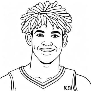 Page à colorier de LaMelo Ball | Page de coloriage LaMelo Ball
